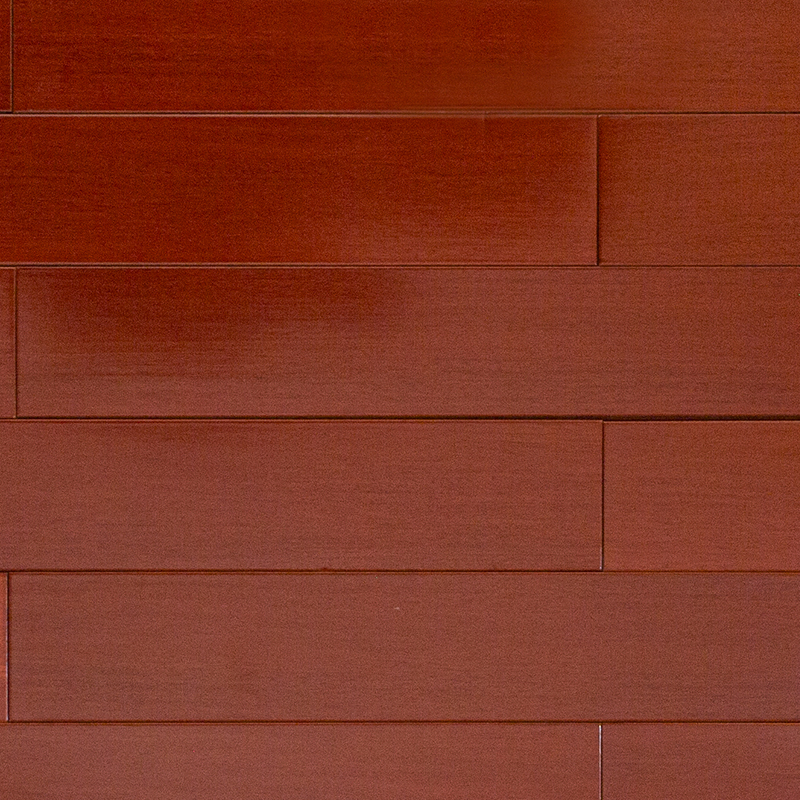 Pisos de madera maciza mate marrón rojizo de Padauk