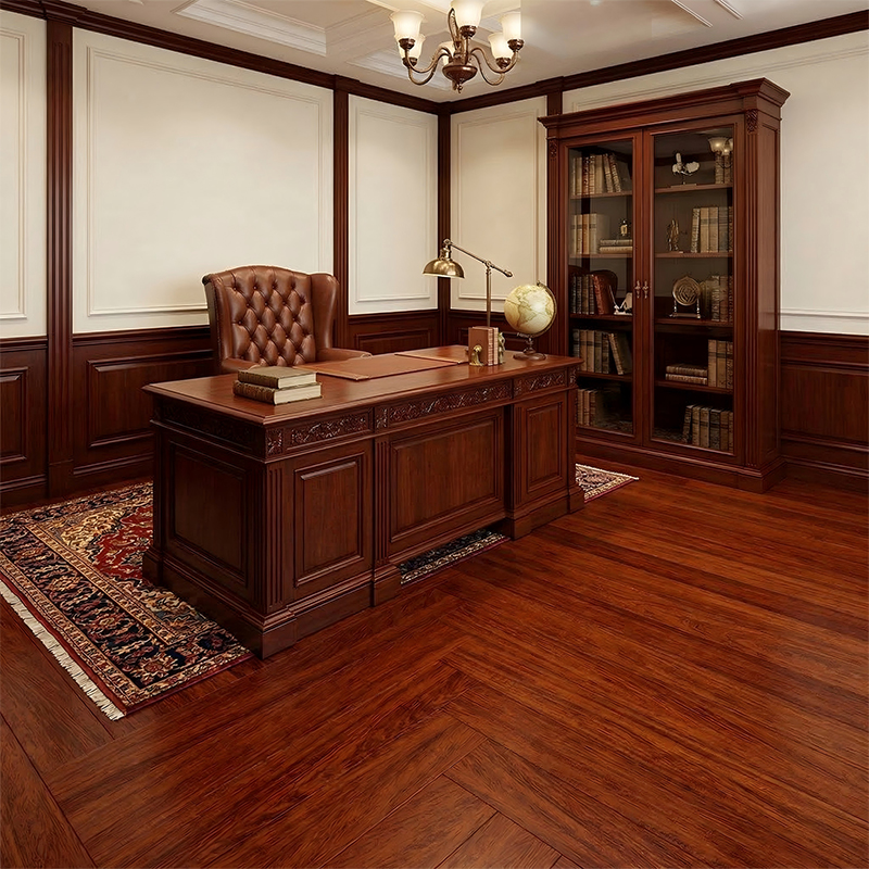 Pisos Taun clásicos de color rojo burdeos, acabado de alto brillo