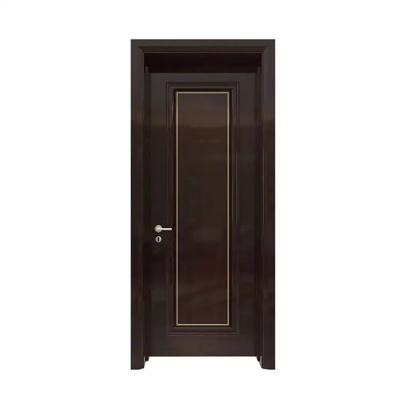 Puerta de chapa de nogal oscuro espresso