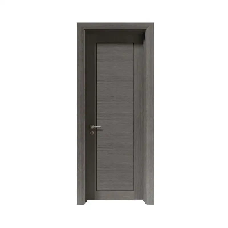 Puerta de chapa de ingeniería de fibra cruzada gris carbón