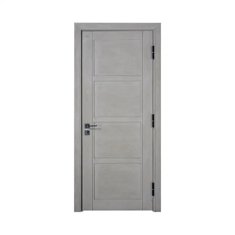 Puerta de chapa de ingeniería de grano catedral gris lavada