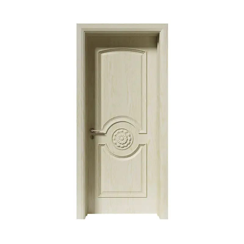 Puerta antigua de chapa de fresno marfil