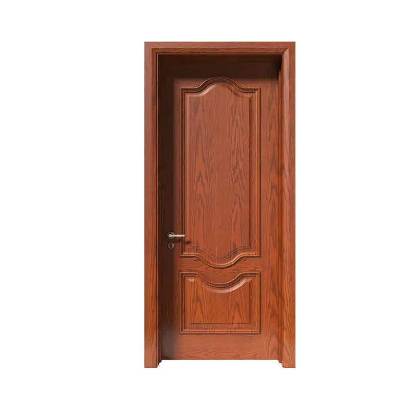 Puerta cálida con chapa de roble cerezo