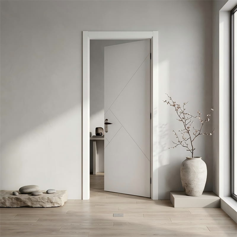 Puerta de chapa de arce blanco puro