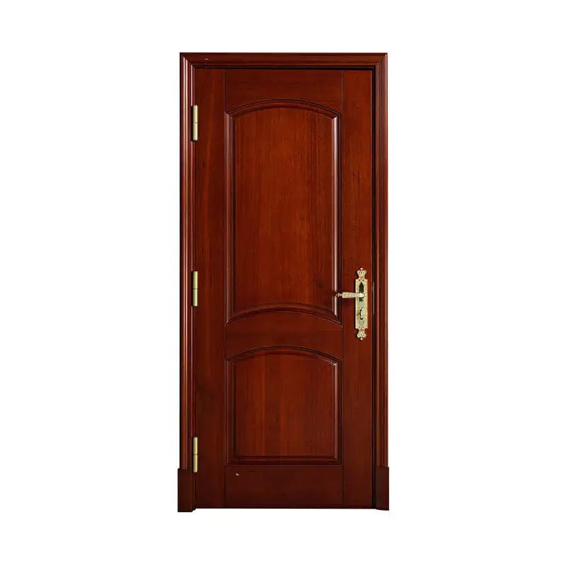Puerta clásica de nogal carmesí