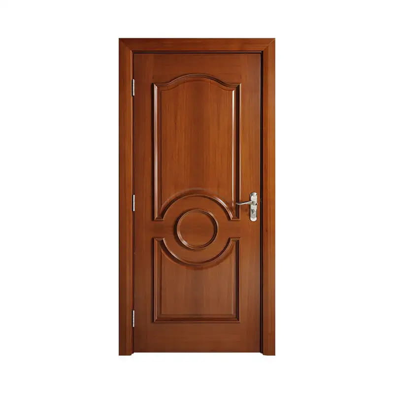 Puerta de chapa de caoba ámbar